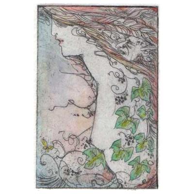 Ivy Fairy Limited Edition Etching and Aquatint fantasy gothic etching