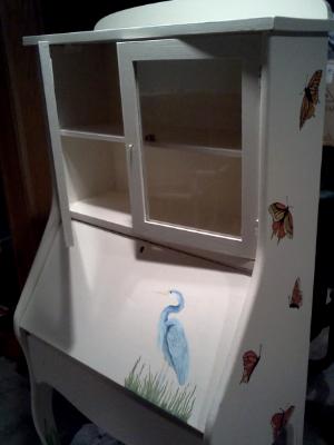 hand-painted desk for client in Cape May Point, NJ