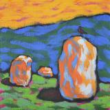 Crow Overlooking a Stone Circle