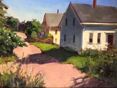 Monhegan Village 12x16" oil Monhegan Village 12x16" oil