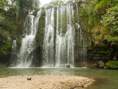Llanos de Cortés Waterfall and Beach Llanos de Cortés Waterfall and Beach