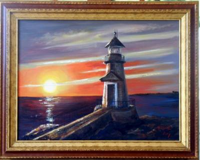 Lighthouse sundown