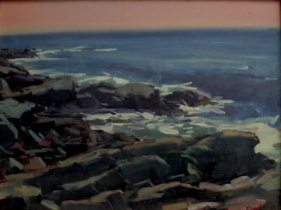 Lobster Cove Rocks 18x24" oil Lobster Cove Rocks 18x24" oil