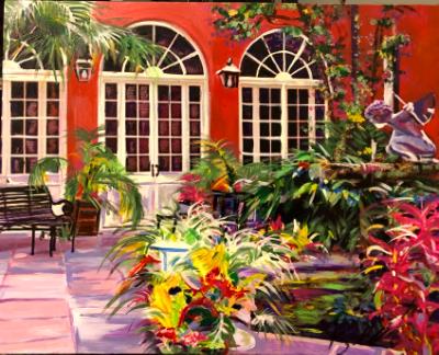 Courtyard by Le petite Theater Courtyard by Le petite Theater