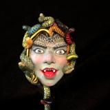 Medusa ceramic sculpture 