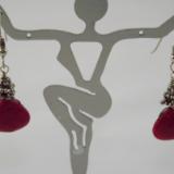 E-20 Red Briolette Earrings