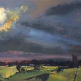 Evening light over the Cotswolds 