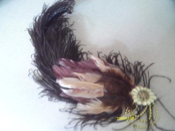 plume hair piece
