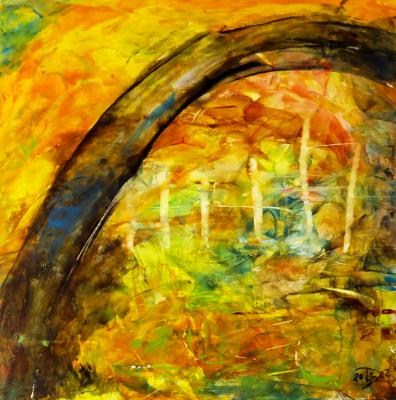 Through the arch Through the arch