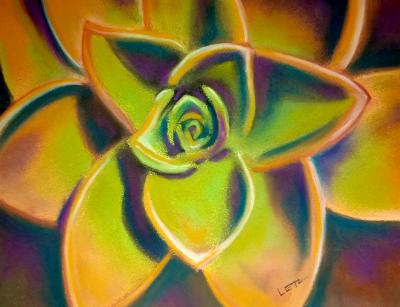 "Succulent Orange & Green"