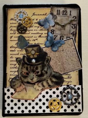 The Kitty and the butterflies Mini Journal 