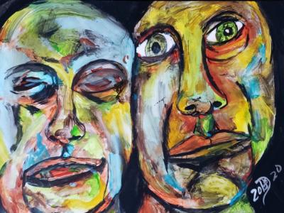 Reluctant observers, to a life they no longer recognize, cling to each other for support. Reluctant observers, to a life they no longer recognize, cling to each other for support.