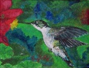 Hummingbird in Flight