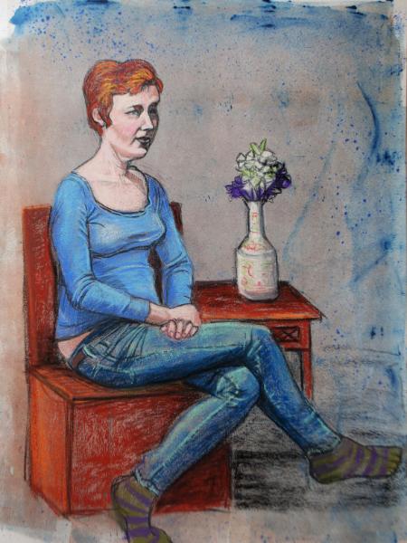 Larissa, Seated