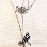 Dragonfly and rose locket, round