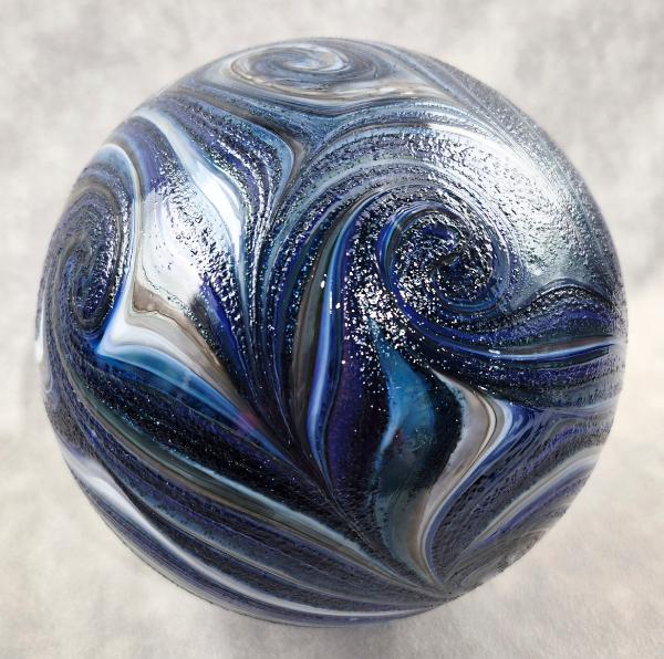 #09012607 Glass Float Starry Night Design 6.25''  $80.00