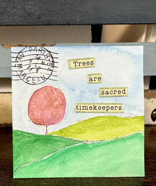 Miniature Watercolour Tree