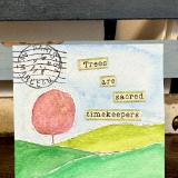 Miniature Watercolour Tree