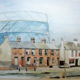 Gasworks and inn on the canal, Exeter