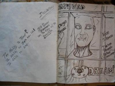 Study /sketch for Caged Desire. Study /sketch for Caged Desire.