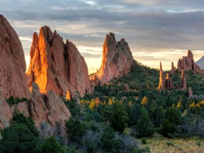 Golden Light in the Garden of the Gods Golden Light in the Garden of the Gods