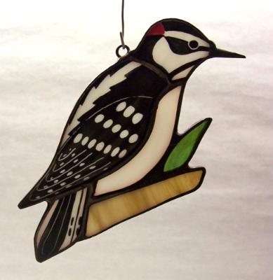 Downy Woodpecker Suncatcher Downy Woodpecker Suncatcher