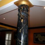 Portoro marble painted finish