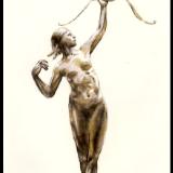 sketch 116  (sculpture study archer)