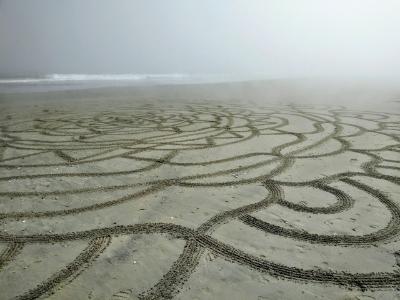 Foggy afternoon sand mandala