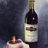 Wine with candle