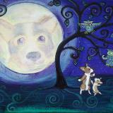 Dancing Under The Corgi Moon 4.5"