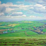 Looking down at the Exe valley, Haldon Hills