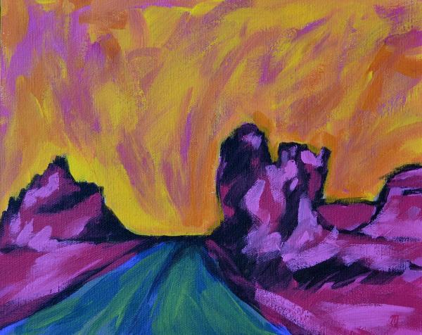 Outside of Shiprock I