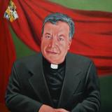Oil portrait of Father JESUS PALOMINO, 50cm x 60cm, 2016