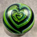 #02072606 Glass Float SeaHawks 12th Man Heart design 6'' $80.00