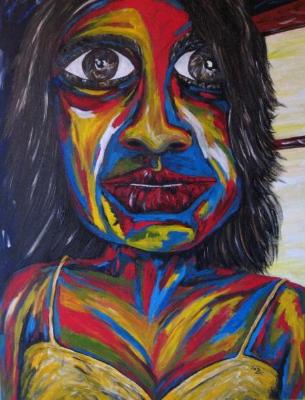 She stares into the night – even as the sun asks her to come outside and play She stares into the night – even as the sun asks her to come outside and play