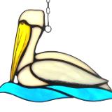 White Pelican Suncatcher