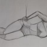 Female Clothed Reclining Gesture