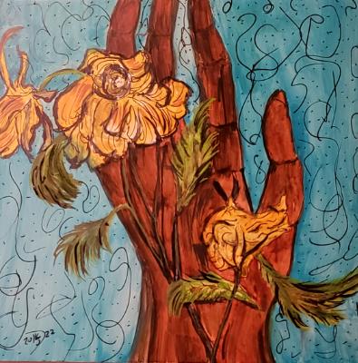 Flowers thrive and weep before the hand of a forgotten god. Flowers thrive and weep before the hand of a forgotten god.