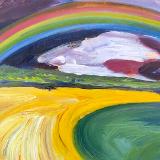 Somewhere over the rainbow, Port Soif, acrylic on board, 50cm x 35cm.