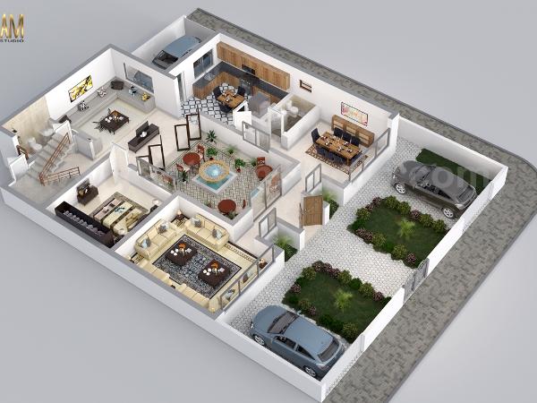3D Floor Plan by Architectural Design Studio, Austin – Texas