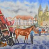 Summer memories of Prague, 38cm x 56cm, 2018