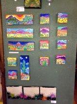 Range Cafe Display of Rachel Houseman's "ColorScapes" Series 