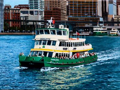"Charlotte" departs Circular Quay