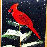 Cardinal in Snow