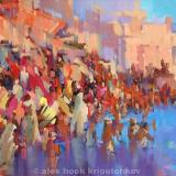 Varanasi II / oil - canvas - 146x97cm