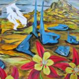 Columbines Bloom at the Final Outpost as the Winds Whistle Through the Treeless Landscape that Once was Cedar Scented. © 2014 By