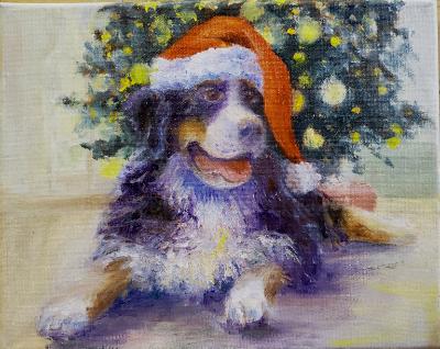 Dog Portrait Christmas