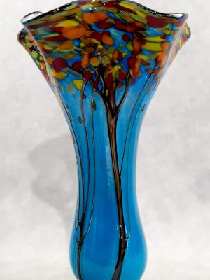 #895 #10012504 Fall Tree Vase 11.75''HX7.25''WX3.5''B $200.00 #895 #10012504 Fall Tree Vase 11.75''HX7.25''WX3.5''B $200.00