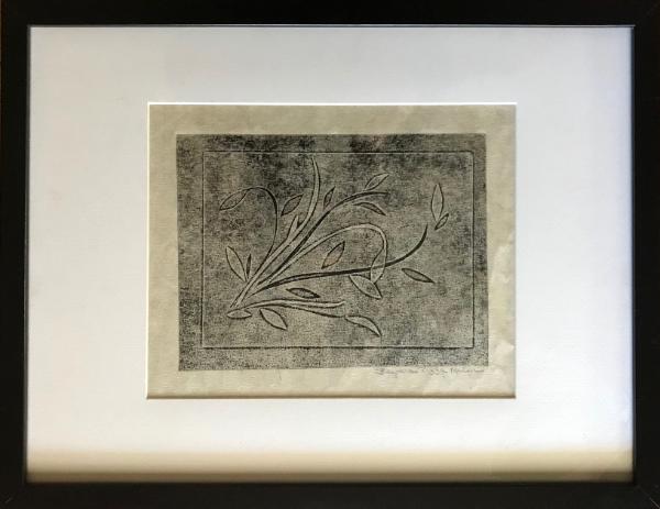 Lovely  monoprint 11x14